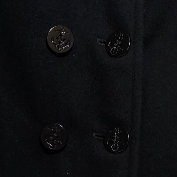 DSCP Quarterdeck Sterlingwear of Boston Enlisted Navy Peacoat - Black - Sz 10S - Picture 3 of 6